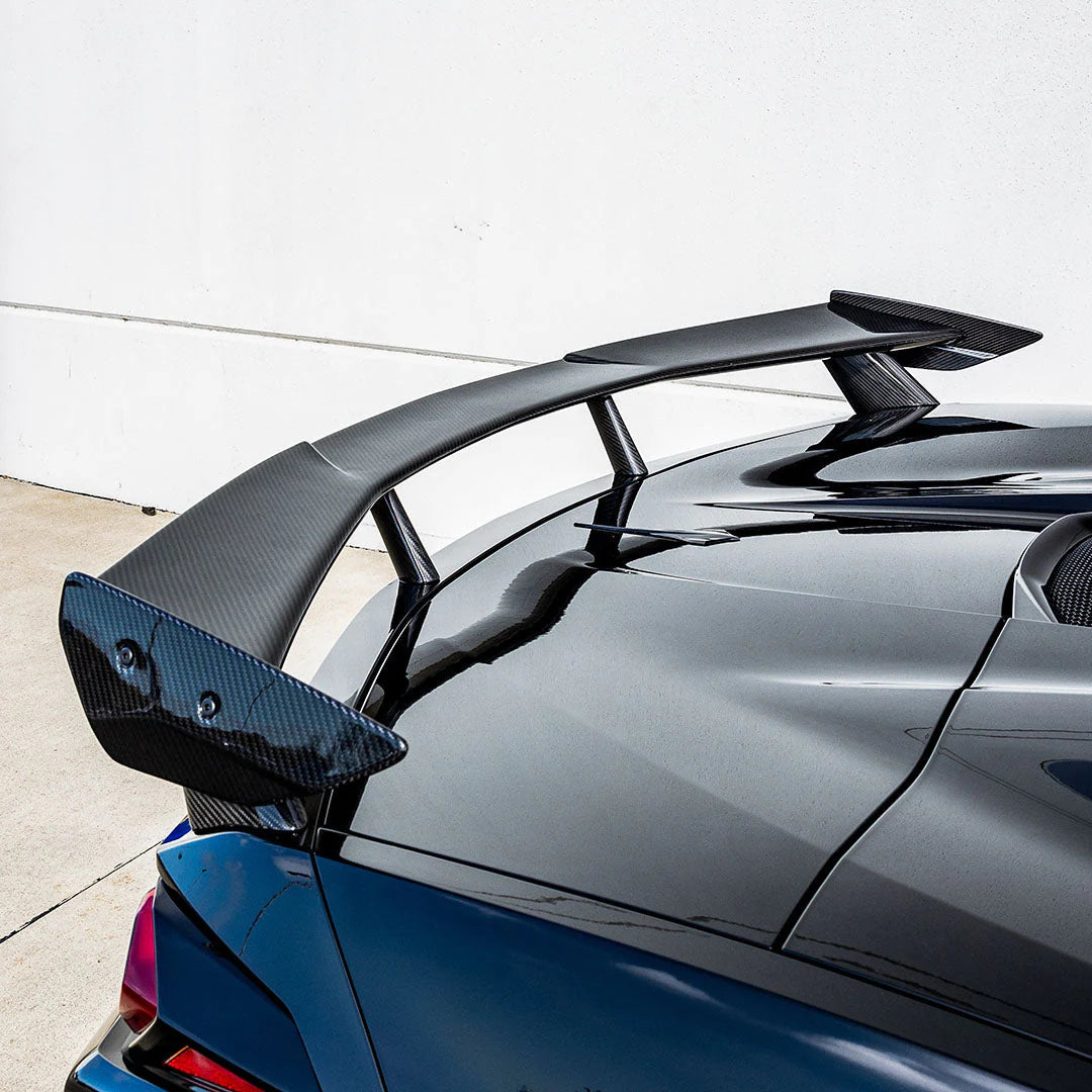 RACING SPORT CONCEPTS - ST CARBON FIBER HIGH WING SPOILER FOR C8 CORVETTE - Motorsports LA