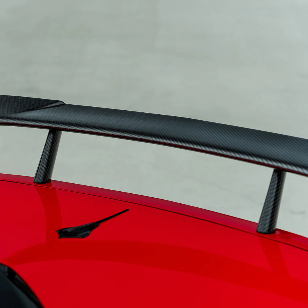 RACING SPORT CONCEPTS - ST CARBON FIBER HIGH WING SPOILER FOR C8 CORVETTE - Motorsports LA
