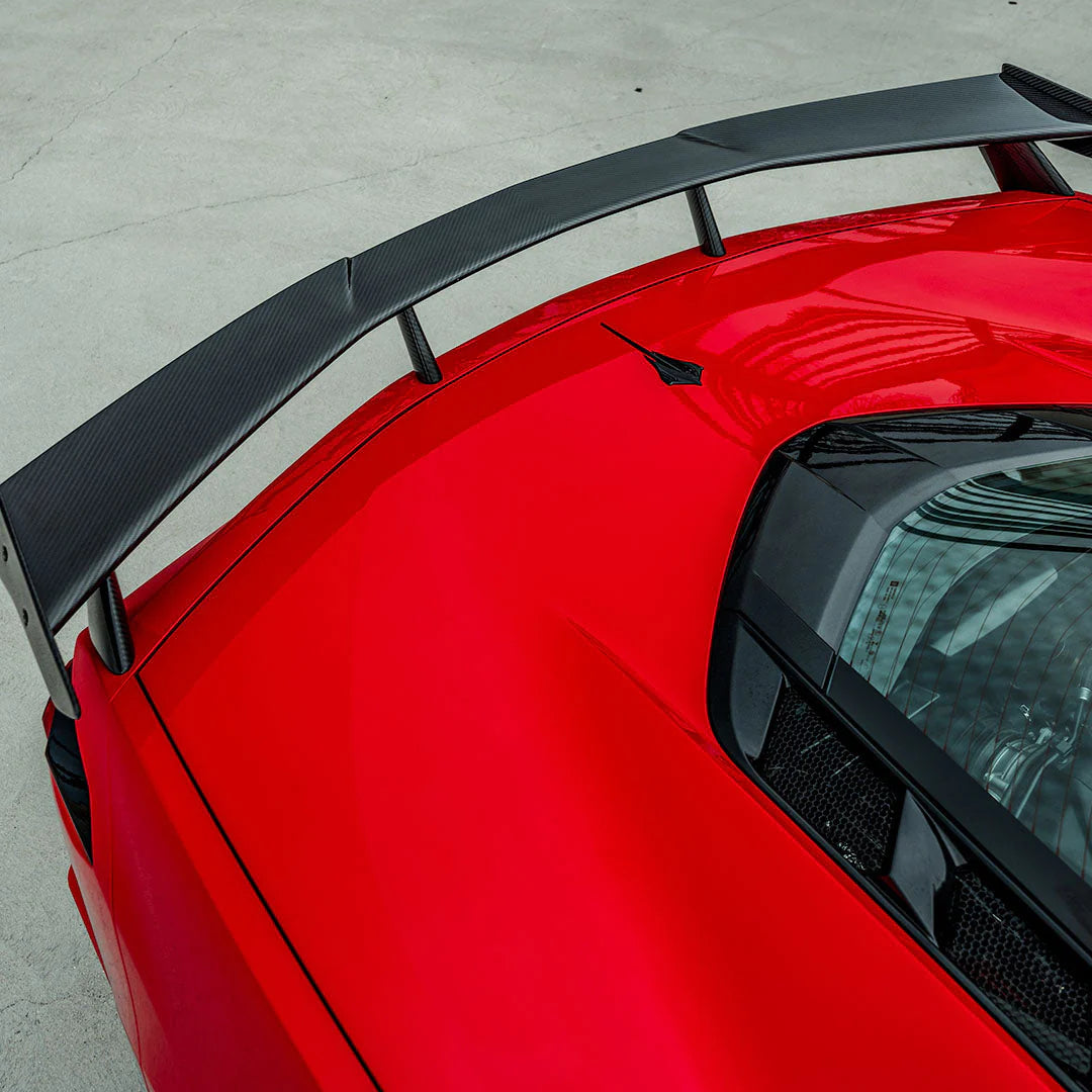 RACING SPORT CONCEPTS - ST CARBON FIBER HIGH WING SPOILER FOR C8 CORVETTE - Motorsports LA