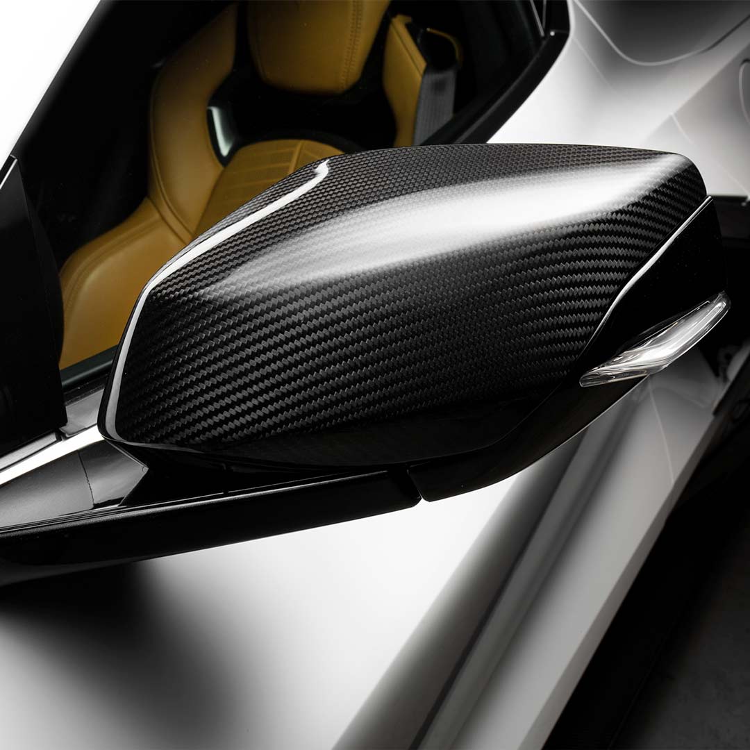 RACING SPORT CONCEPTS - MIRROR COVERS - CARBON FIBER FOR C8 CORVETTE Z06 & E-RAY