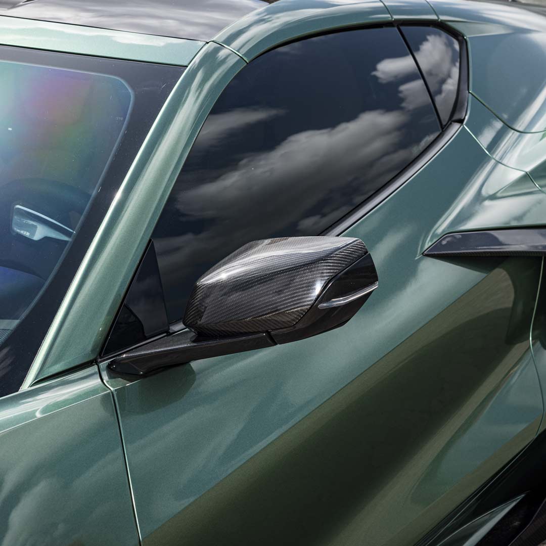 RACING SPORT CONCEPTS - MIRROR COVERS - CARBON FIBER FOR C8 CORVETTE Z06 & E-RAY