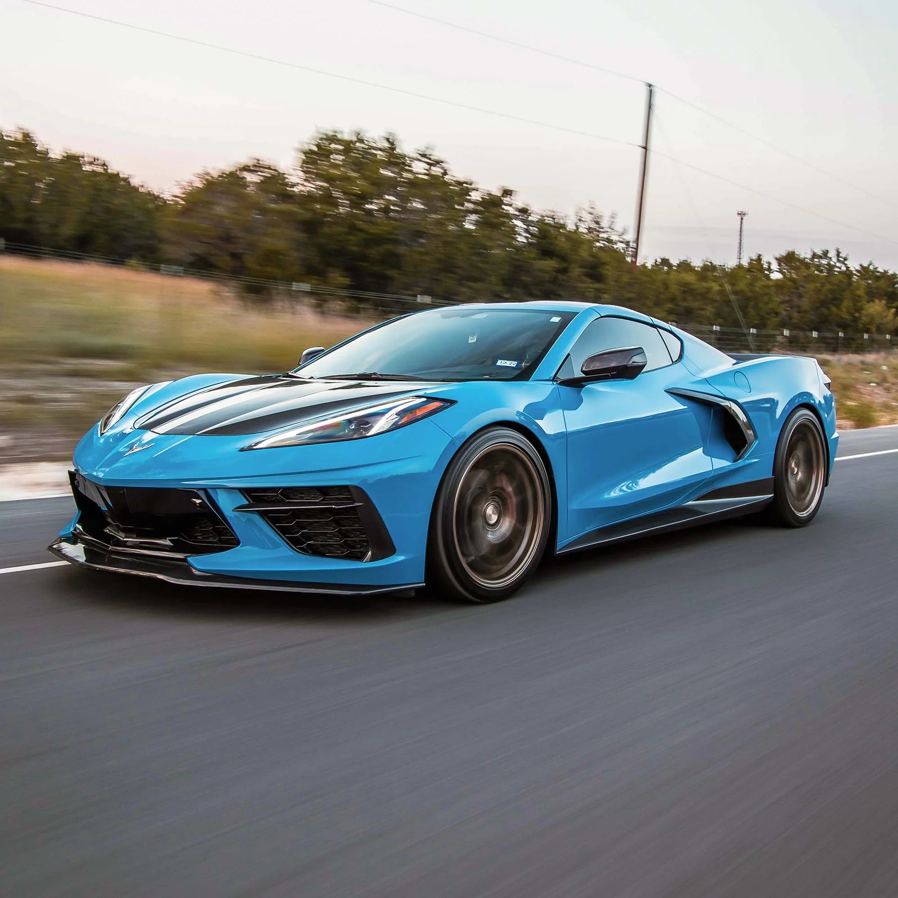 RACING SPORT CONCEPTS - GT SIDE SKIRTS - CARBON FIBER FOR C8 CORVETTE