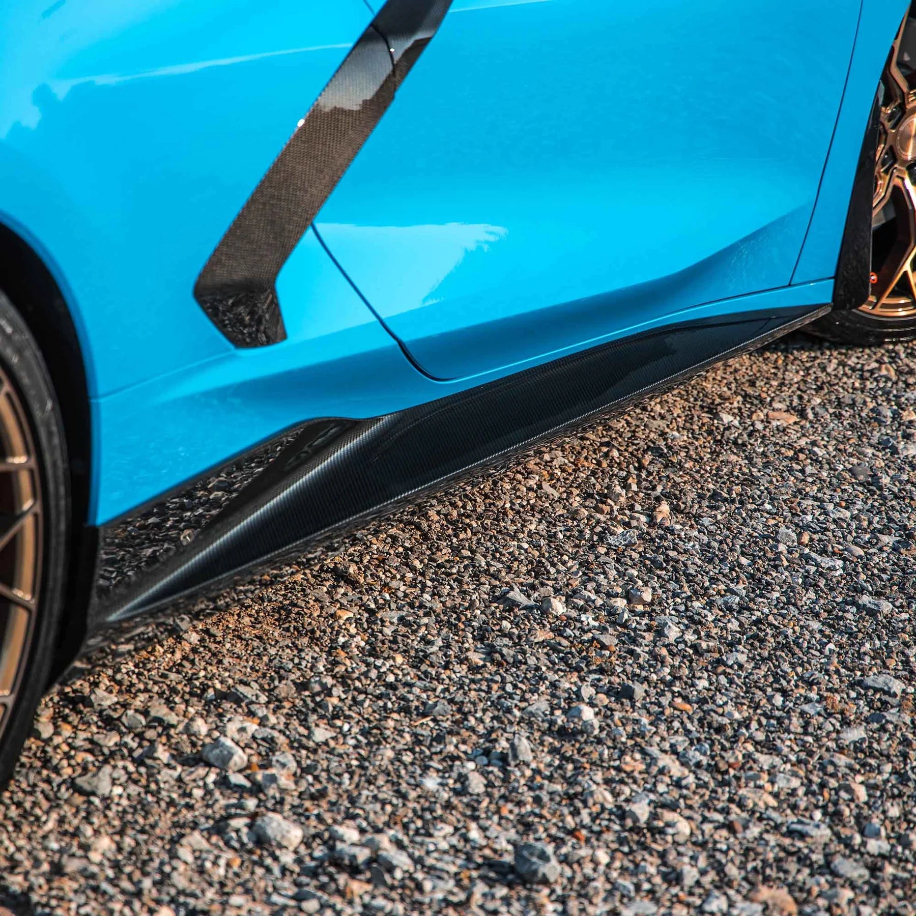 RACING SPORT CONCEPTS - GT SIDE SKIRTS - CARBON FIBER FOR C8 CORVETTE