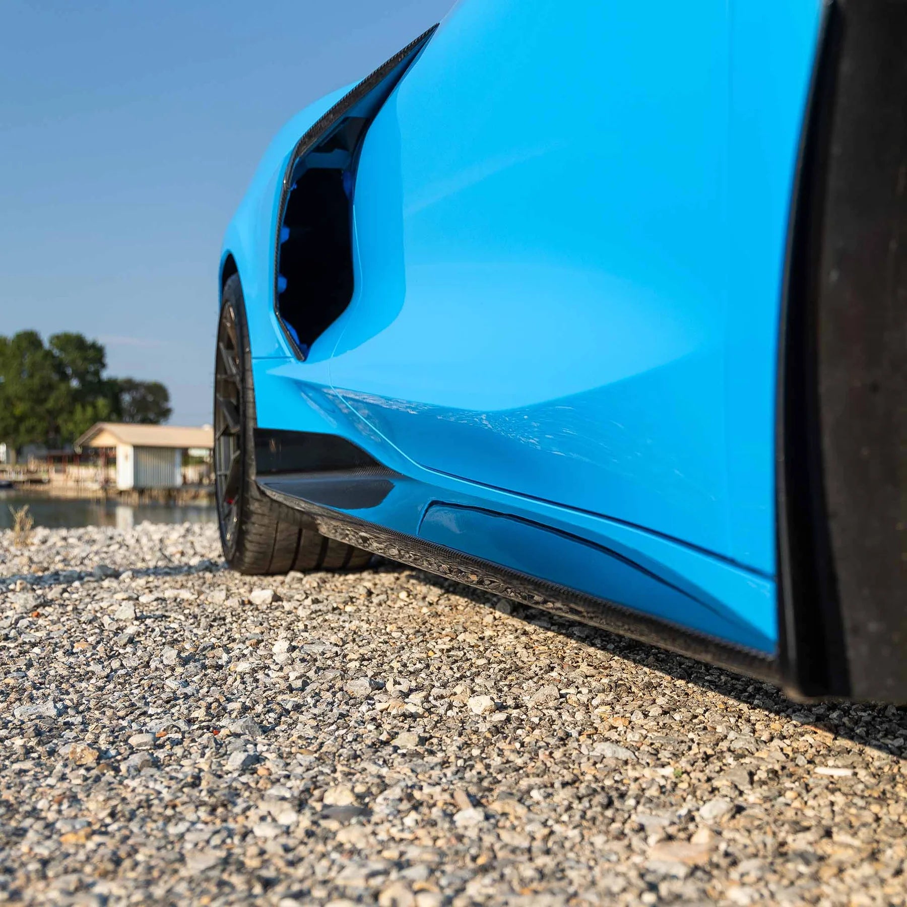 RACING SPORT CONCEPTS - GT SIDE SKIRTS - CARBON FIBER FOR C8 CORVETTE