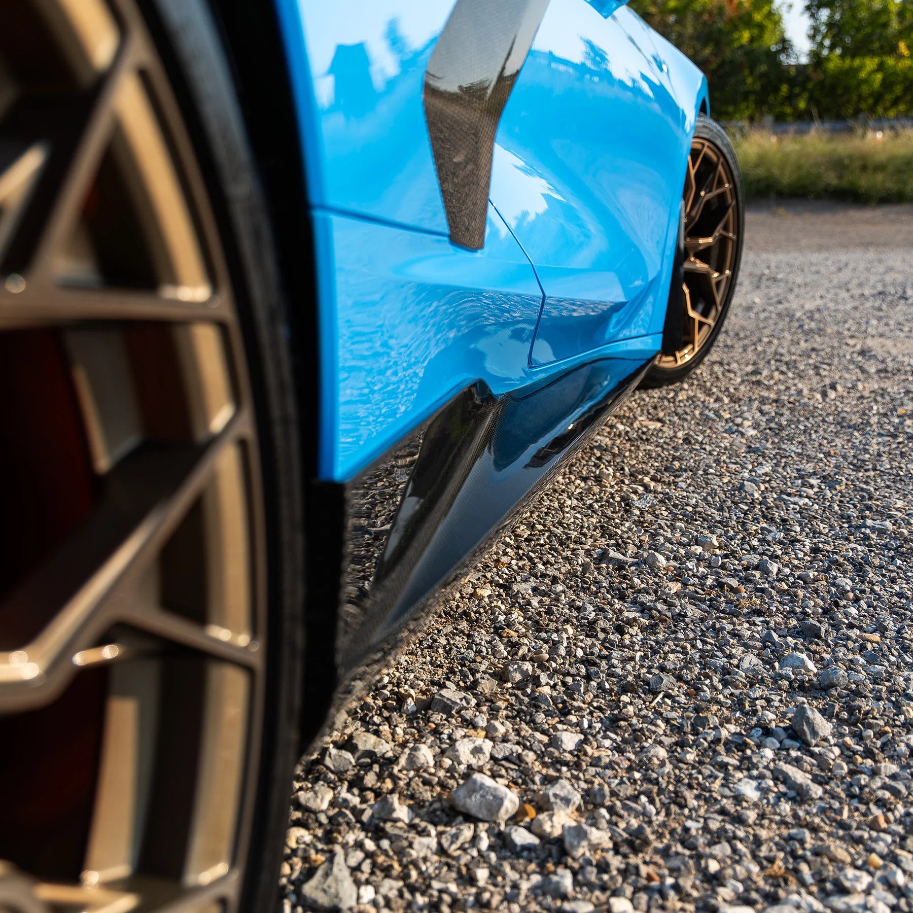 RACING SPORT CONCEPTS - GT SIDE SKIRTS - CARBON FIBER FOR C8 CORVETTE
