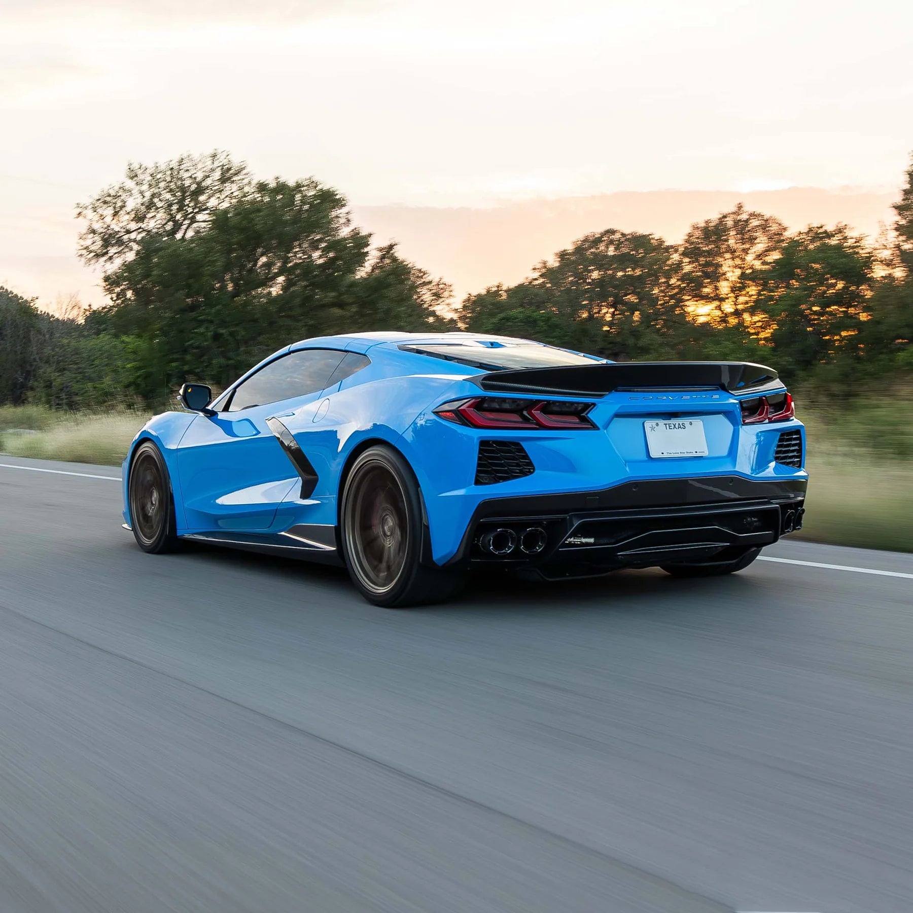 RACING SPORT CONCEPTS - GT SIDE SKIRTS - CARBON FIBER FOR C8 CORVETTE