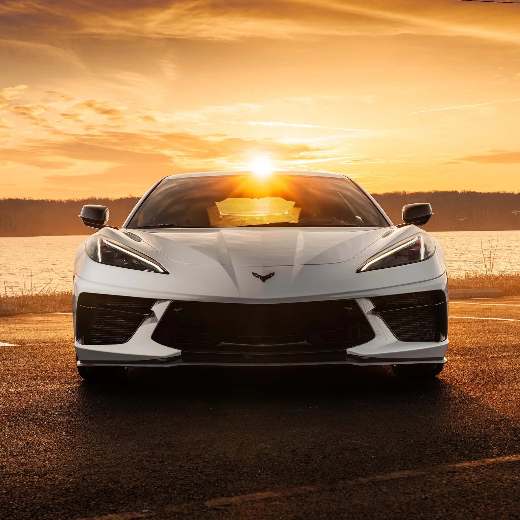 RACING SPORT CONCEPTS - GT FRONT SPLITTER - CARBON FIBER FOR C8 CORVETTE