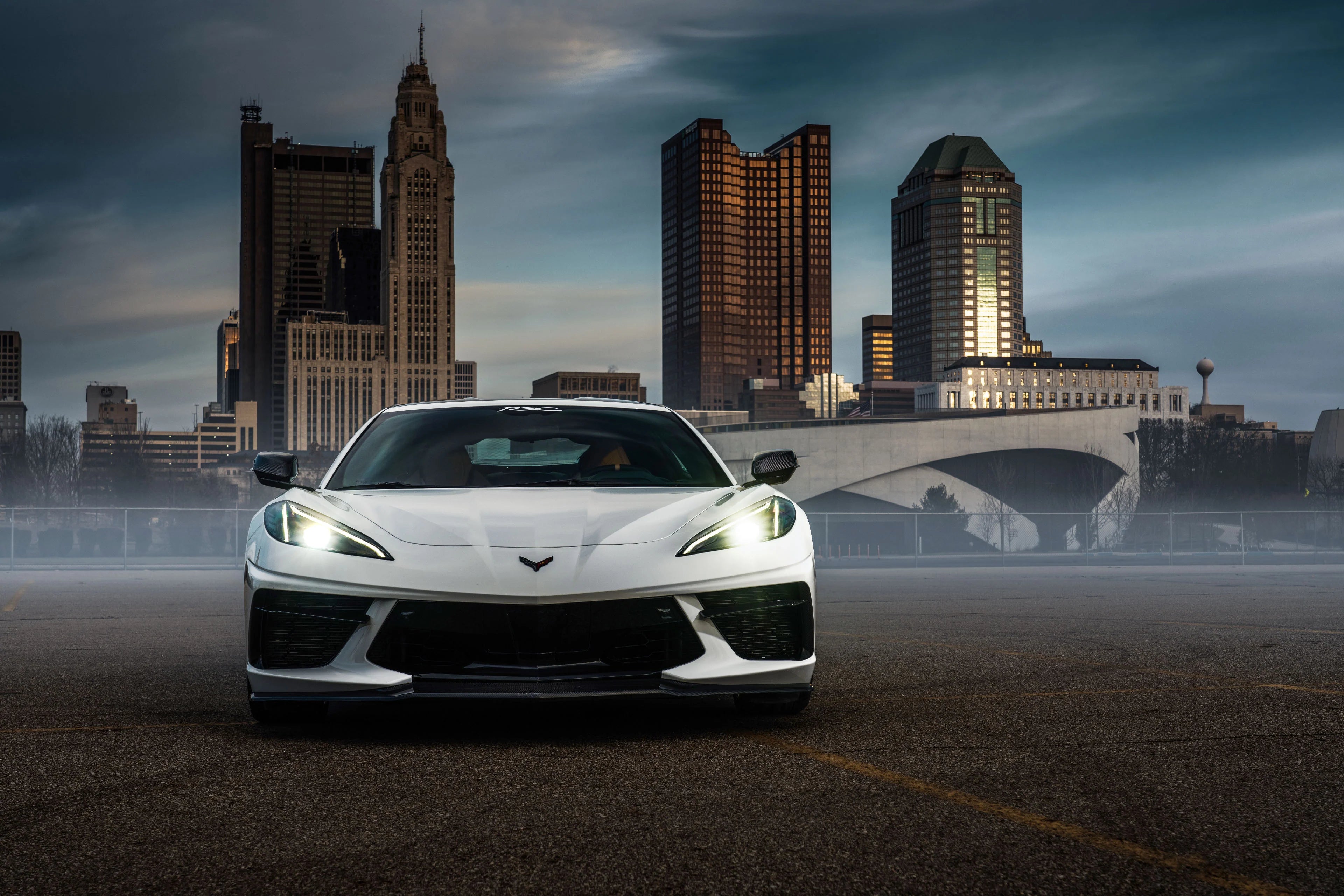RACING SPORT CONCEPTS - GT FRONT SPLITTER - CARBON FIBER FOR C8 CORVETTE