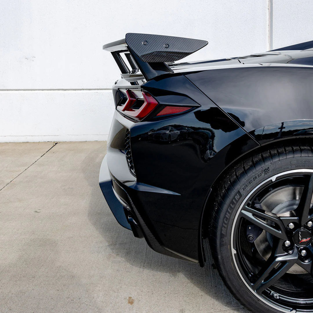 RACING SPORT CONCEPTS - ST CARBON FIBER HIGH WING SPOILER FOR C8 CORVETTE - Motorsports LA