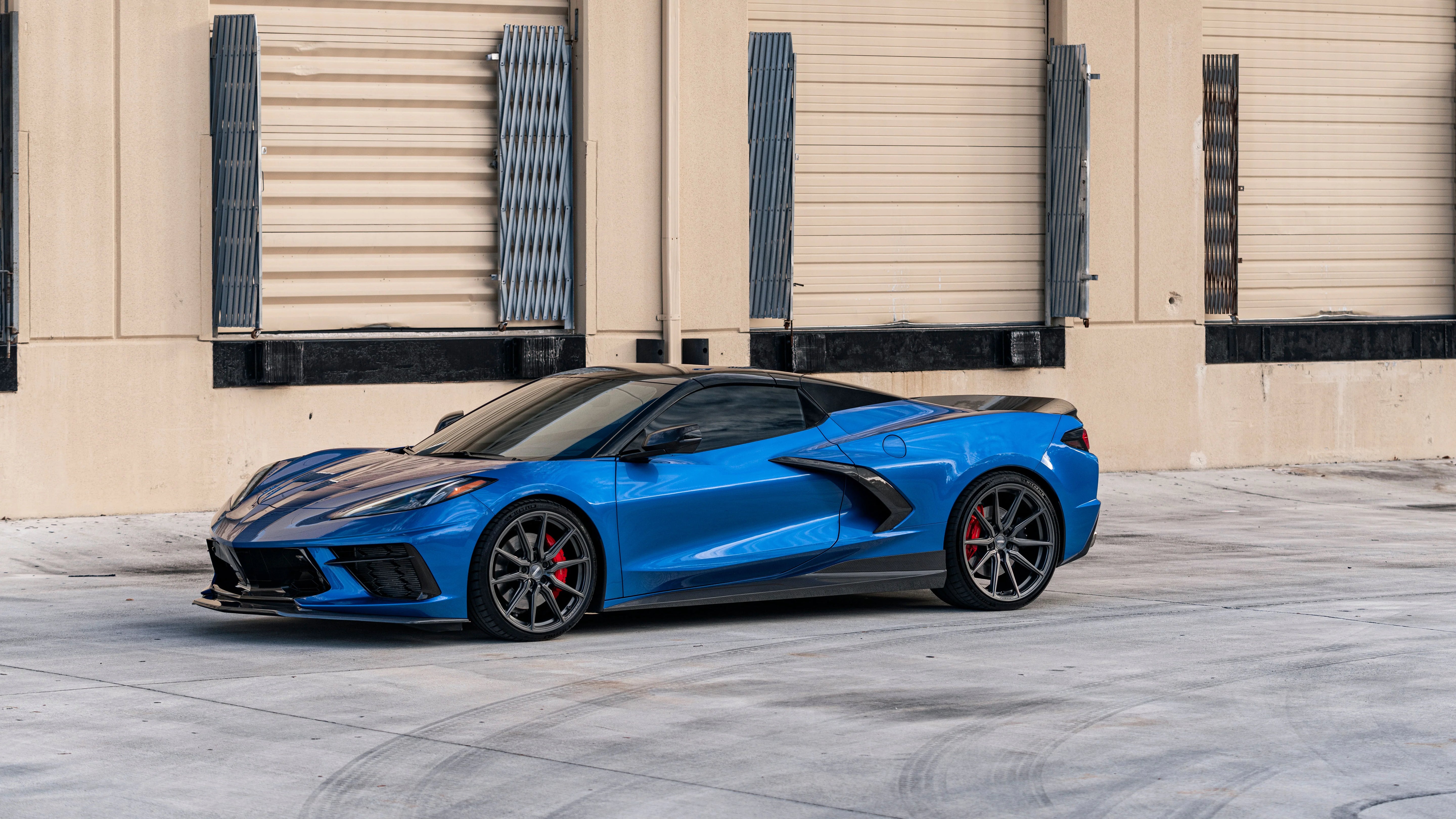 RACING SPORT CONCEPTS - GT SIDE SKIRTS - CARBON FIBER FOR C8 CORVETTE