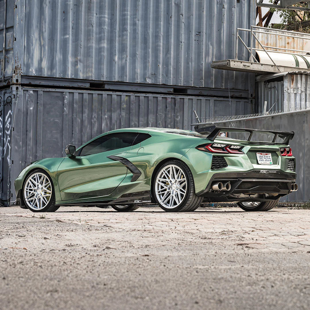 RACING SPORT CONCEPTS - ST CARBON FIBER SIDE SKIRTS FOR C8 CORVETTE - LIMITED PRODUCTION - Motorsports LA