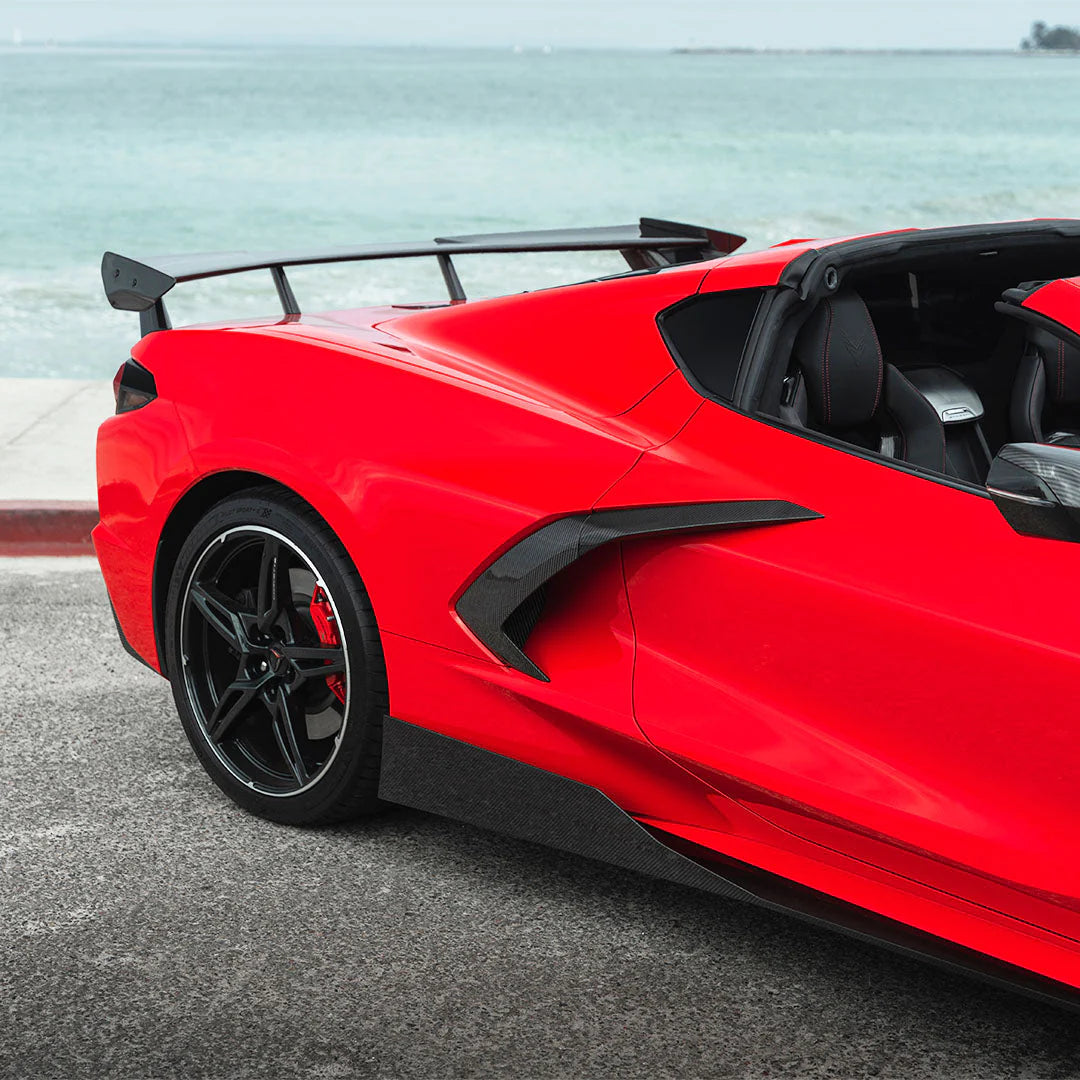 RACING SPORT CONCEPTS - ST CARBON FIBER SIDE SKIRTS FOR C8 CORVETTE - LIMITED PRODUCTION - Motorsports LA