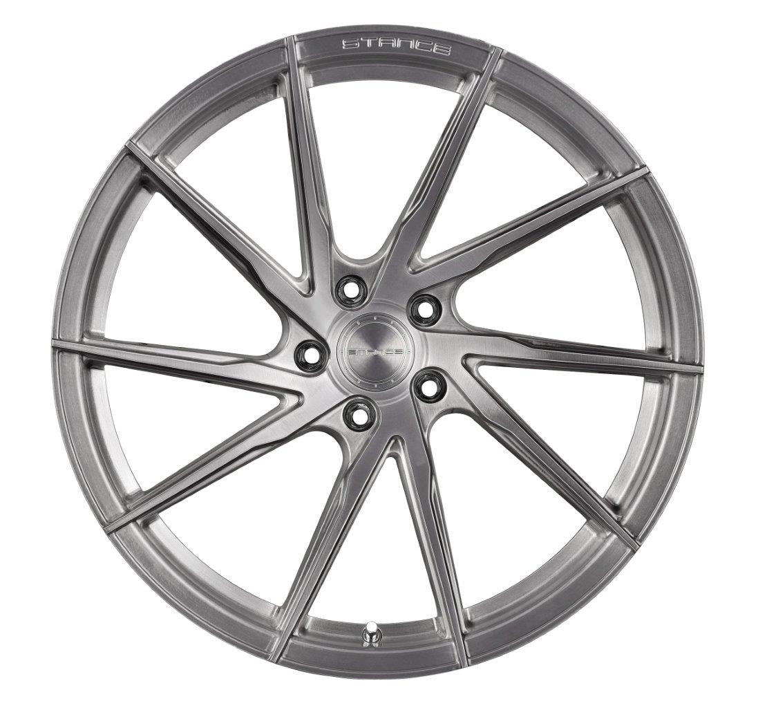 20” Stance SF01 Brushed Titanium Concave Wheels - Set of 4 - Motorsports LA