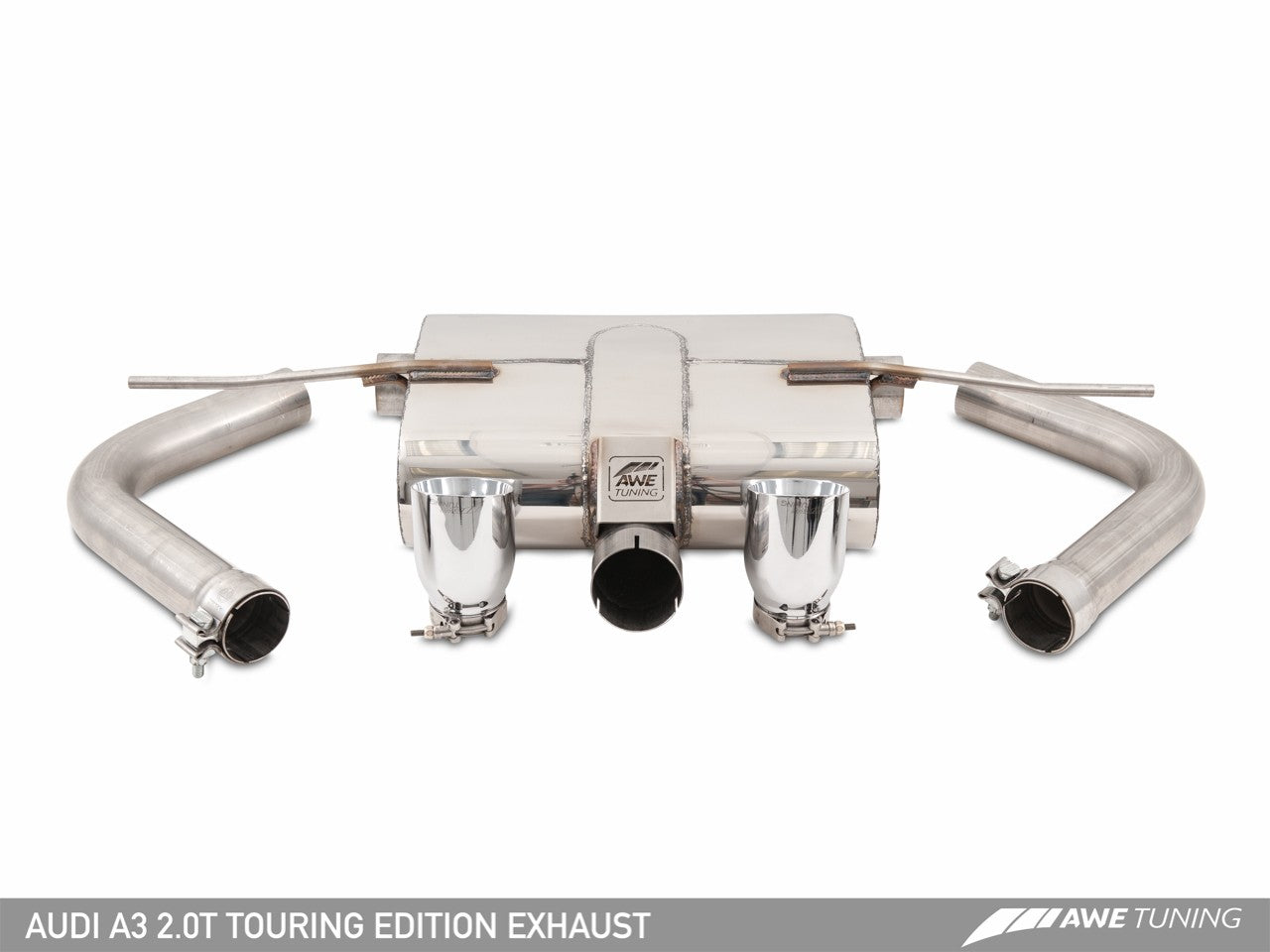 AWE Touring Edition Exhaust for Audi 8V A3 2.0T - Dual Outlet - Motorsports LA