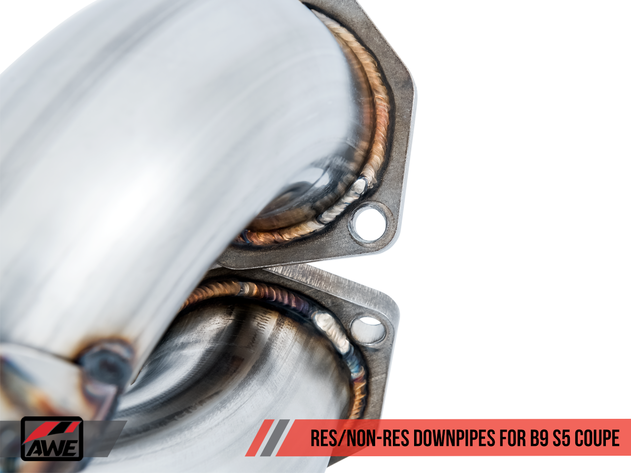 AWE Track Edition Exhaust for Audi B9 S5 Coupe - Non-Resonated - Motorsports LA