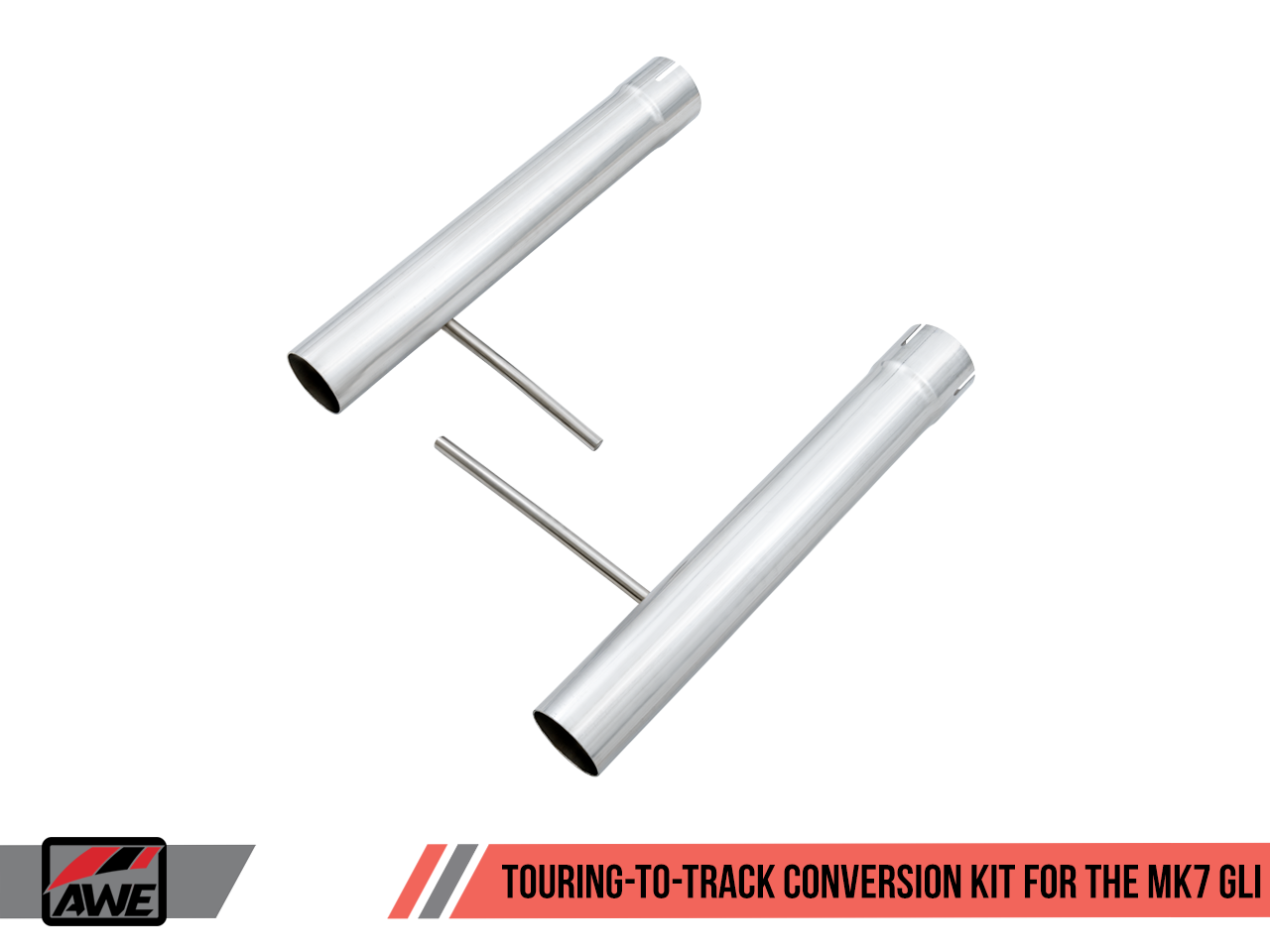 AWE Track Edition Exhaust - Non-Resonated - for MK7 Jetta GLI w/ Stock Downpipe - Motorsports LA