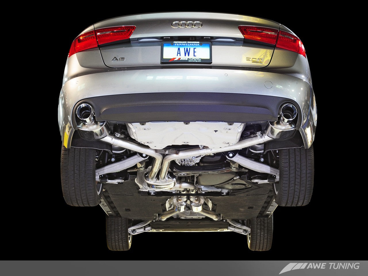 AWE Touring Edition Exhaust for Audi C7 A6 3.0T - Motorsports LA