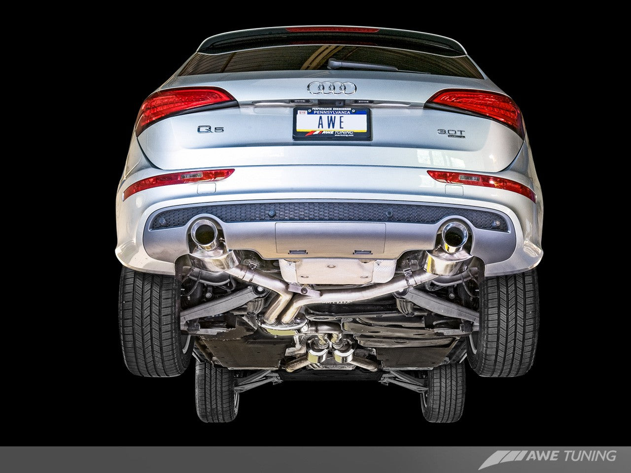 AWE Touring Edition Exhaust for 8R Q5 3.0T Dual Outlet - Motorsports LA