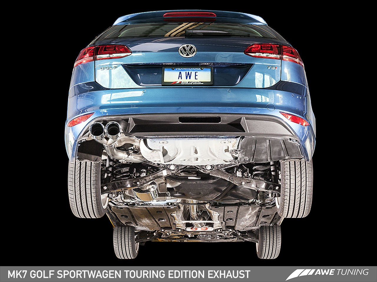 AWE Touring Edition Exhaust for VW MK7 Golf SportWagen - Motorsports LA
