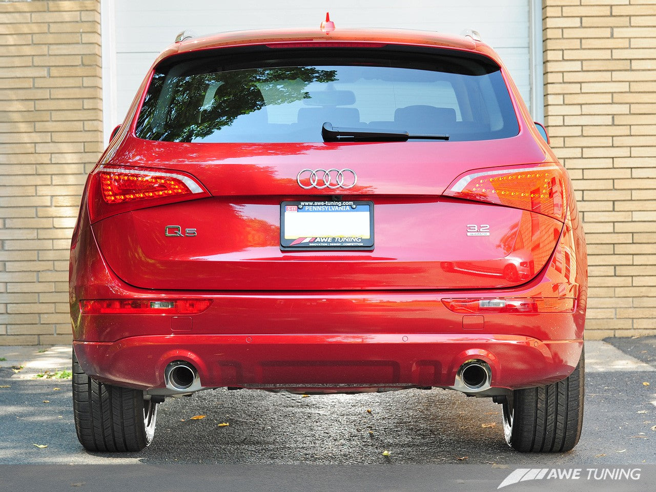 AWE Non-Resonated Exhaust System (Downpipe-Back) for 8R Q5 3.2L - Motorsports LA