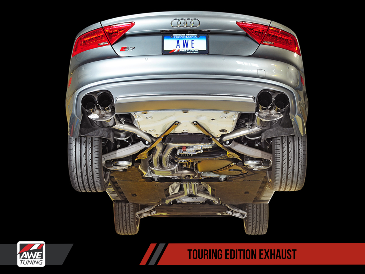 AWE Touring Edition Exhaust for Audi C7 S7 4.0T - Motorsports LA