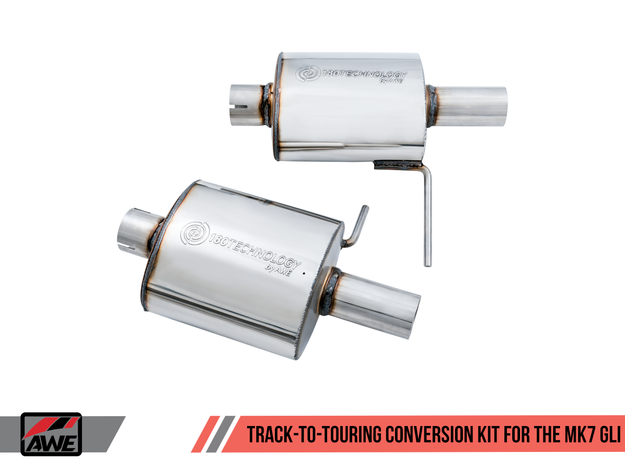 AWE Track Edition Exhaust - Non-Resonated - for MK7 Jetta GLI w/ Stock Downpipe - Motorsports LA