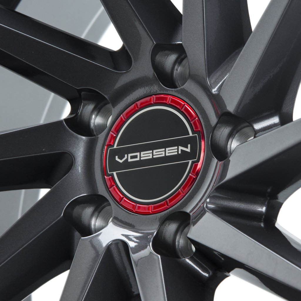 Classic Billet Sport Cap Set For CV/VF/HF Series Wheels (Vossen Red) - Motorsports LA