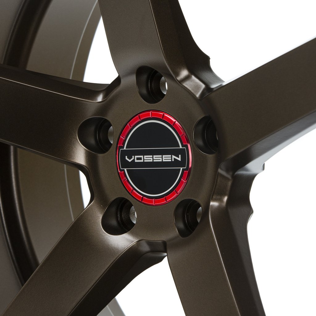 Classic Billet Sport Cap Set For CV/VF/HF Series Wheels (Vossen Red) - Motorsports LA