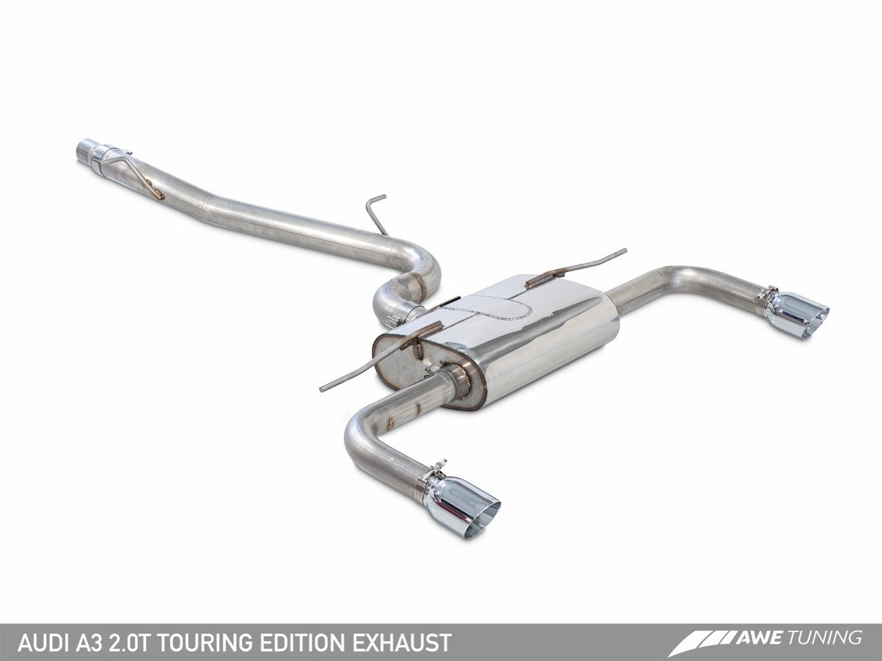 AWE Touring Edition Exhaust for Audi 8V A3 2.0T - Dual Outlet - Motorsports LA