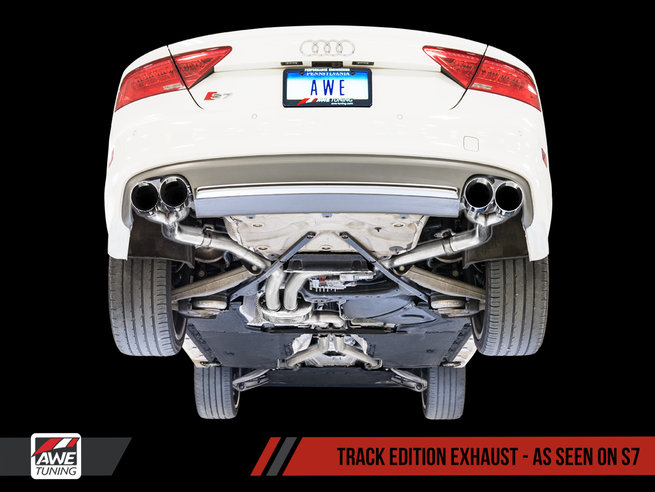 AWE Track Edition Exhaust for Audi C7 S6 4.0T - Motorsports LA