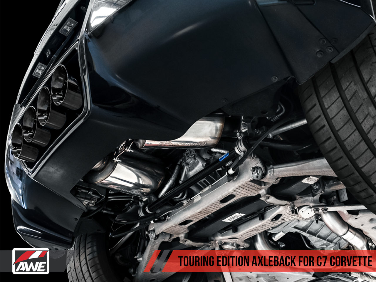 AWE Track Edition Axleback Exhaust for C7 Corvette Stingray / Z51 / Grand Sport / Z06 / ZR1 - Motorsports LA