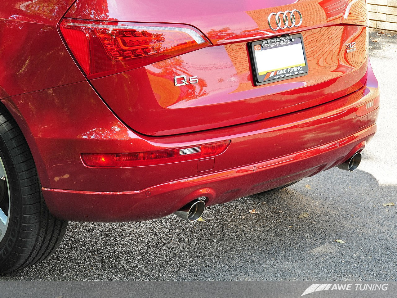AWE Non-Resonated Exhaust System (Downpipe-Back) for 8R Q5 3.2L - Motorsports LA