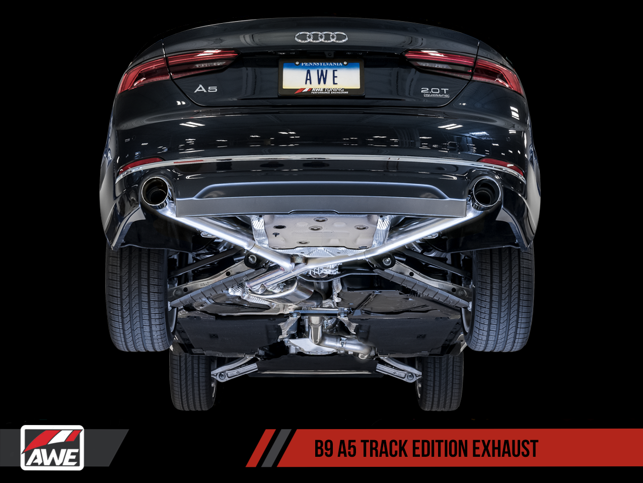 AWE SwitchPath™ Exhaust for B9 A5, Dual Outlet (includes DP and SwitchPath Remote) - Motorsports LA