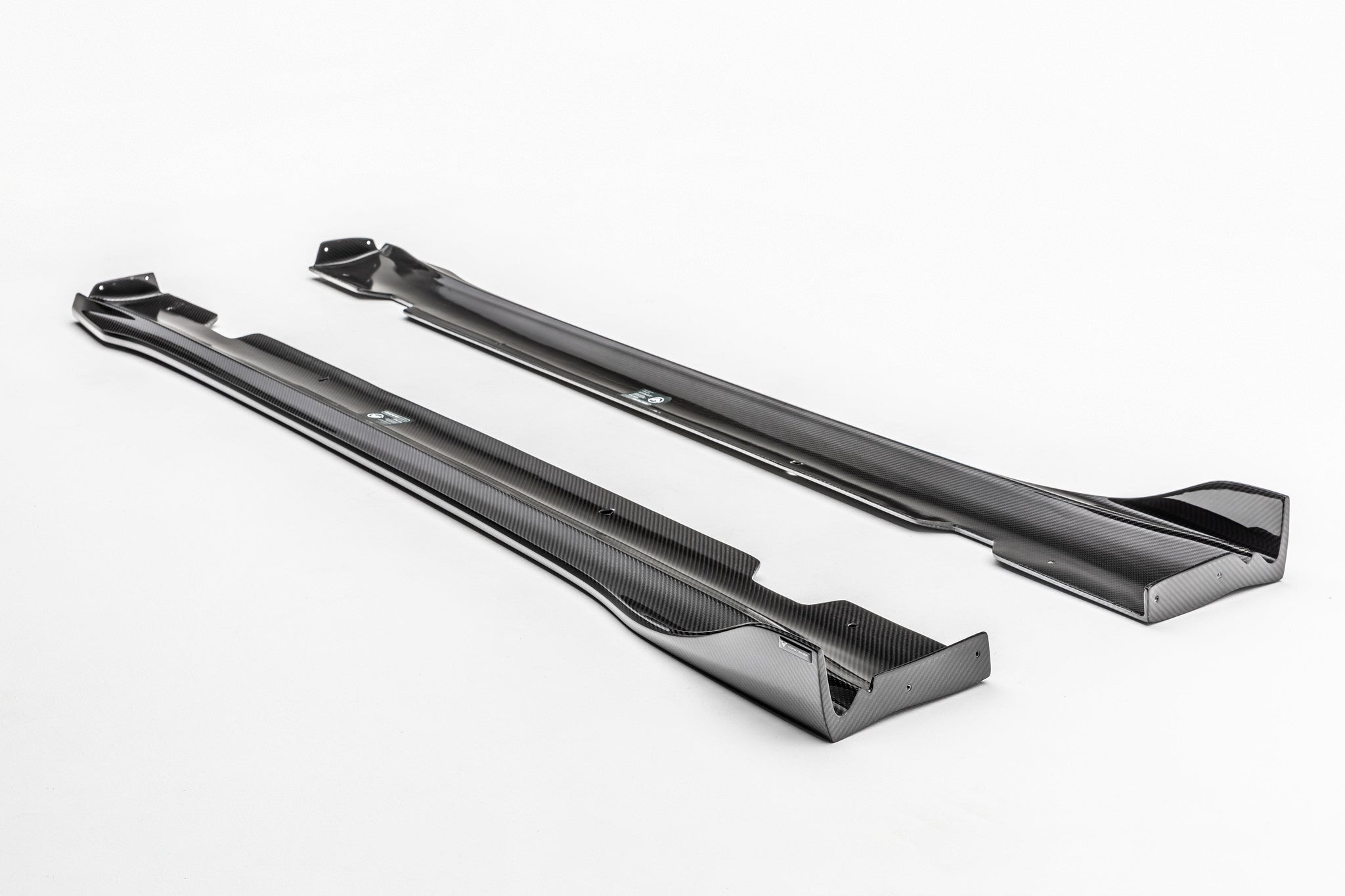 TESLA MODEL 3 VOLTA SIDE SKIRTS CARBON FIBER #TEV1030 - Motorsports LA