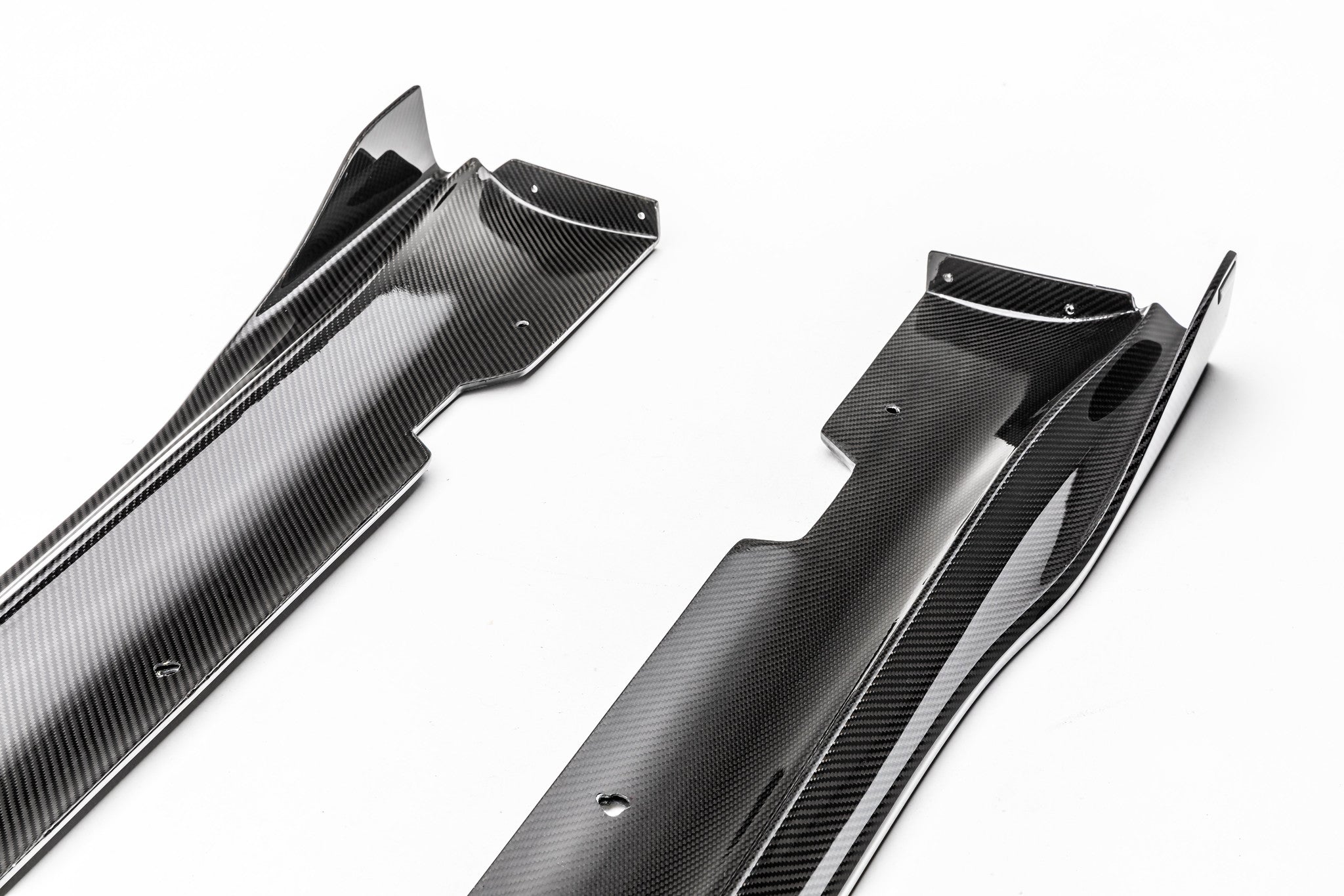 TESLA MODEL 3 VOLTA SIDE SKIRTS CARBON FIBER #TEV1030 - Motorsports LA