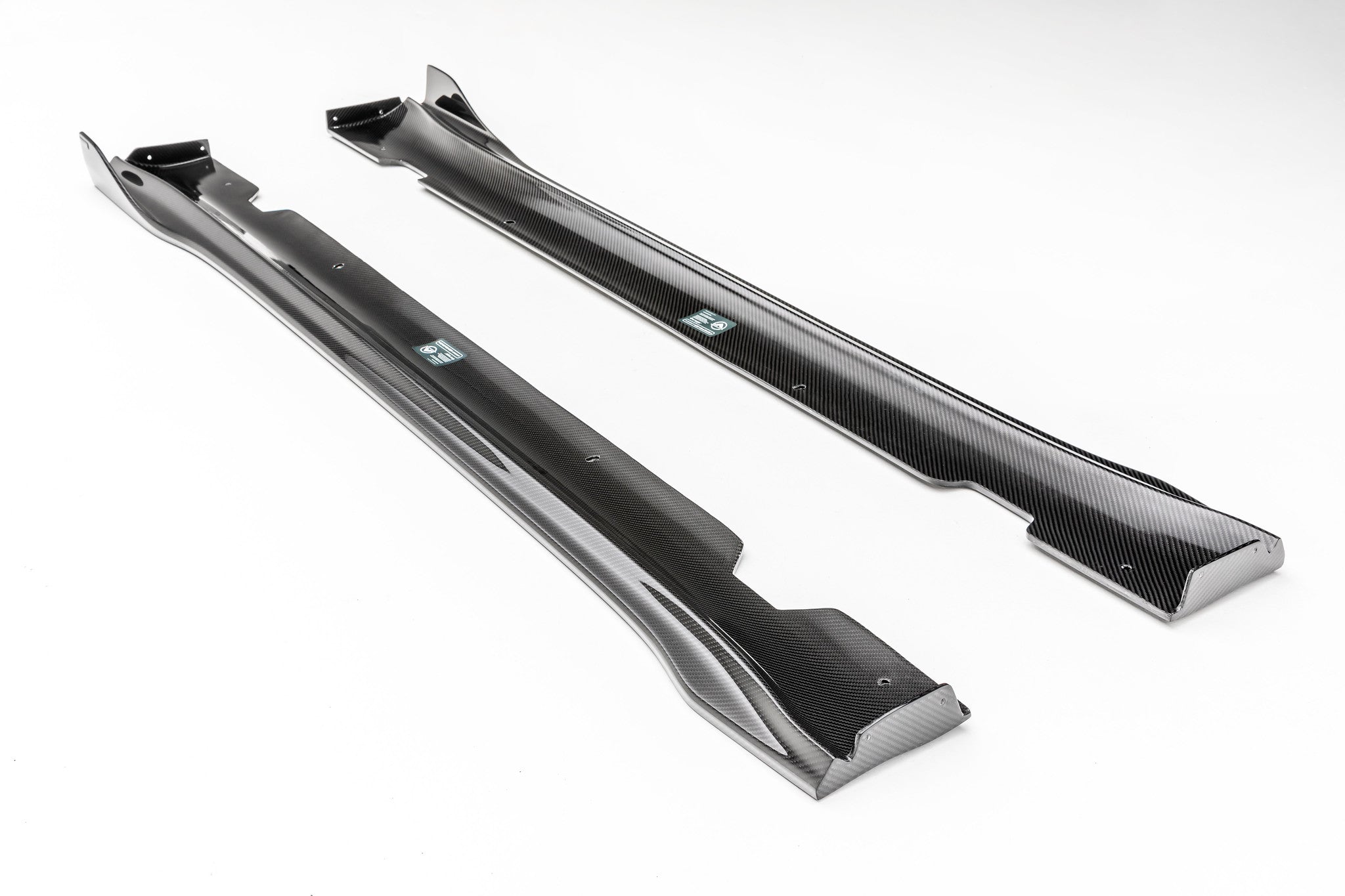 TESLA MODEL 3 VOLTA SIDE SKIRTS CARBON FIBER #TEV1030 - Motorsports LA