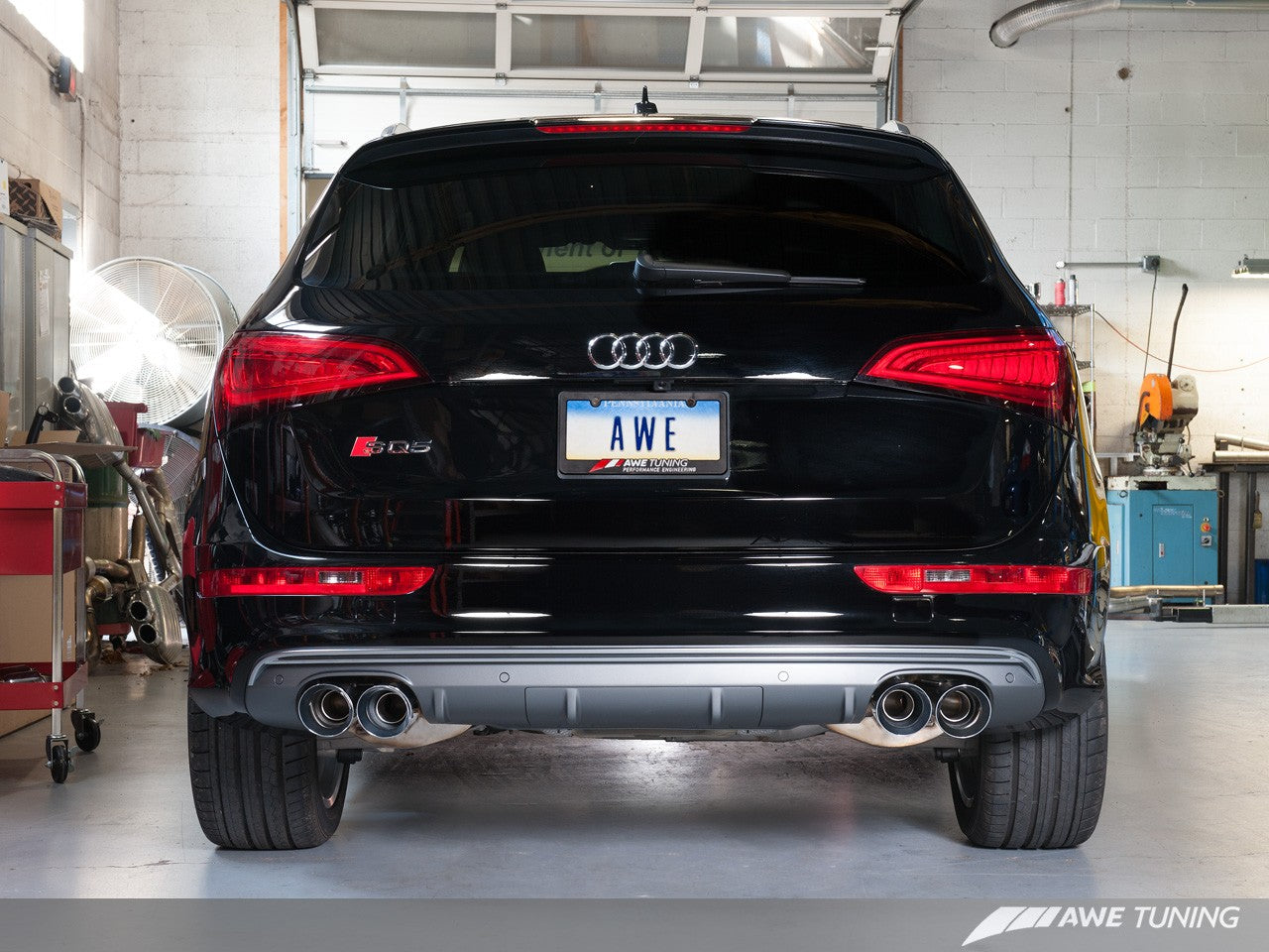 AWE Non-Resonated Downpipes for Audi 8R Q5 / SQ5 3.0T - Motorsports LA
