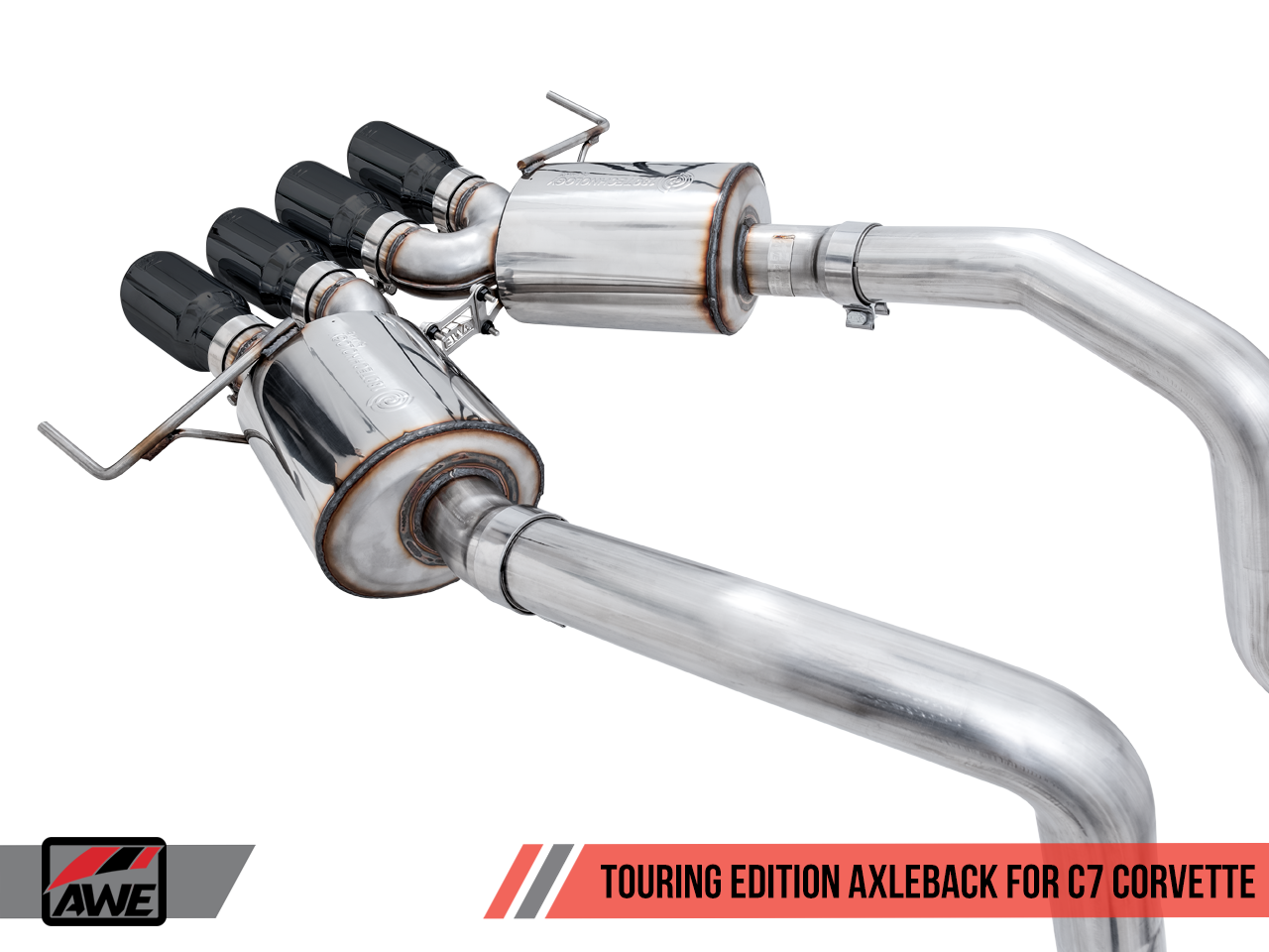 AWE Track Edition Axleback Exhaust for C7 Corvette Stingray / Z51 / Grand Sport / Z06 / ZR1 - Motorsports LA