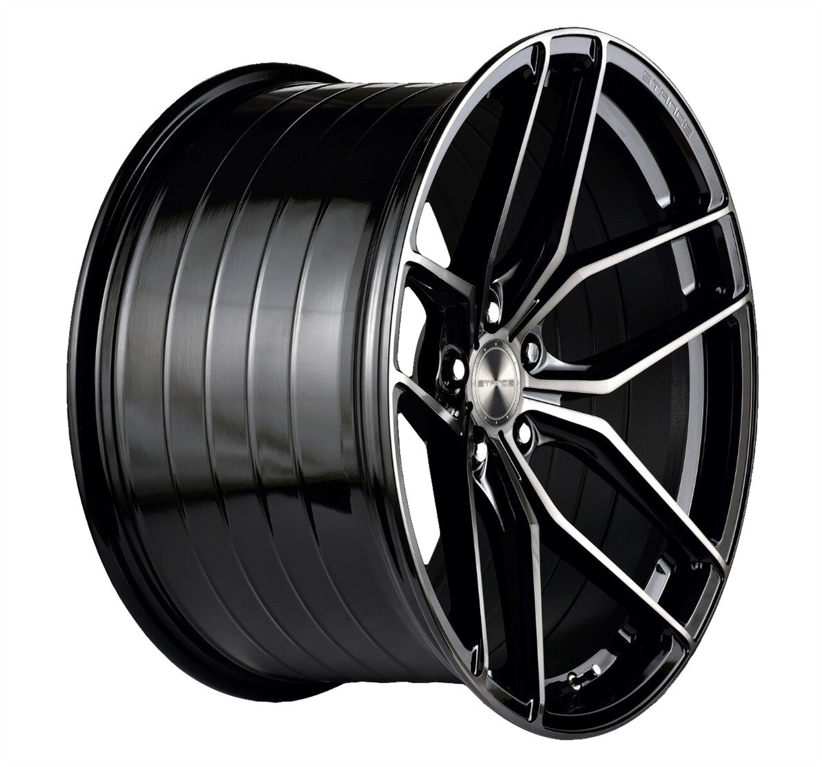 19” Stance SF03 Gloss Black Tinted Face Concave Wheels - Set of 4 - Motorsports LA