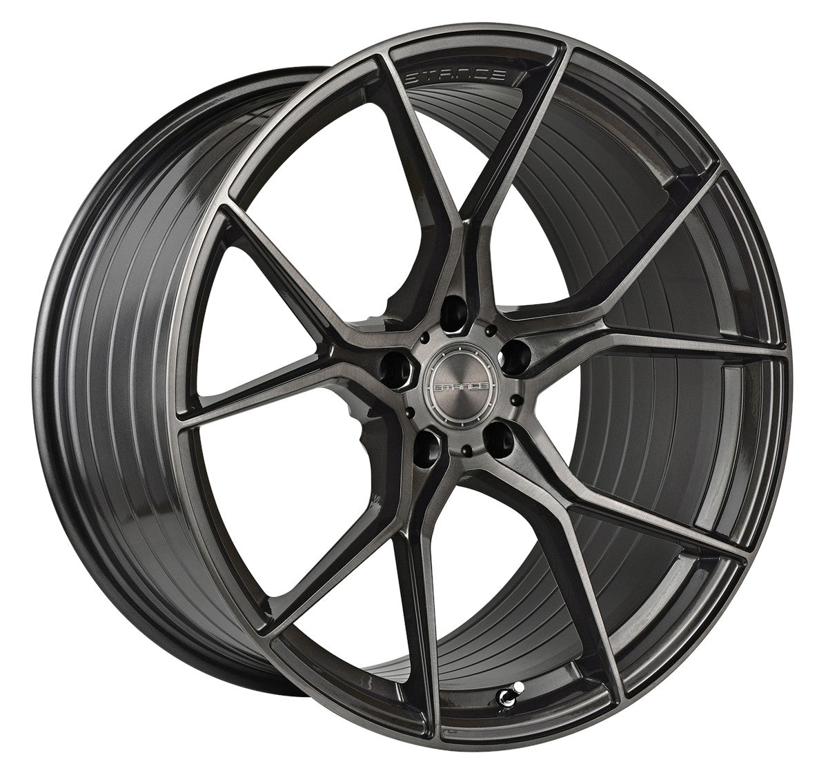 19” Stance SF07 Brushed Dual Gunmetal Concave Wheels - Set of 4 - Motorsports LA