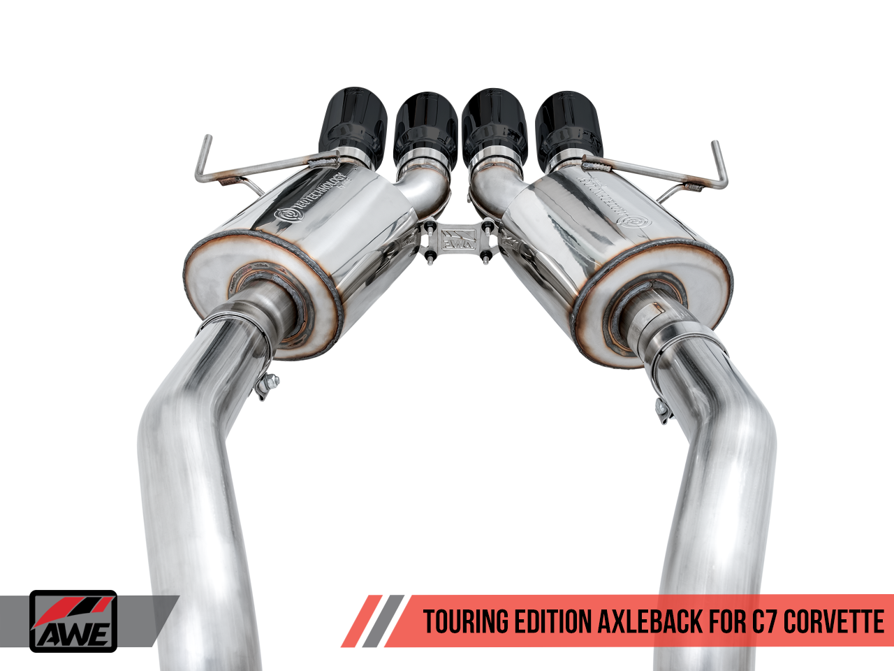 AWE Track Edition Axleback Exhaust for C7 Corvette Stingray / Z51 / Grand Sport / Z06 / ZR1 - Motorsports LA