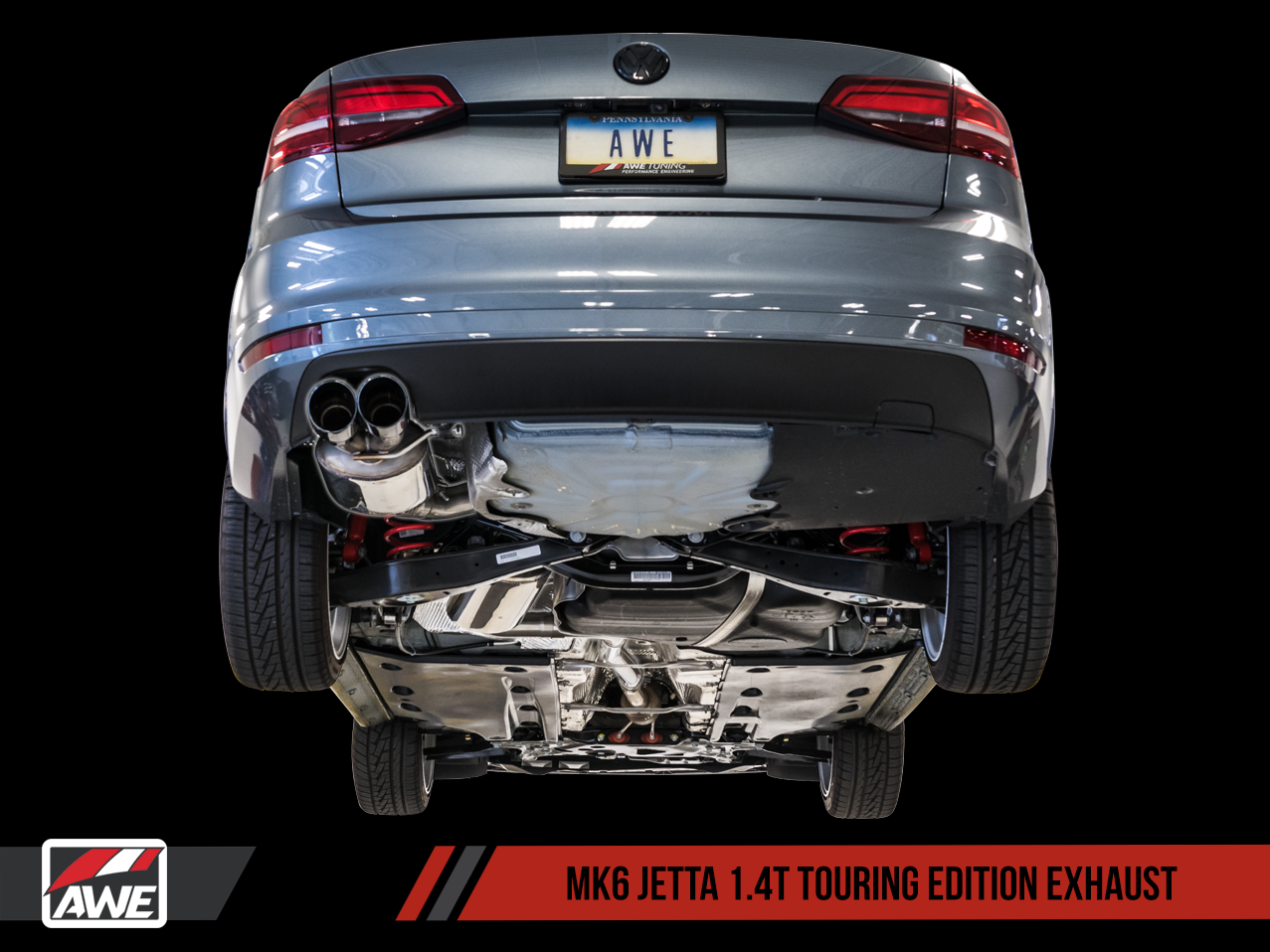 AWE Track Edition Exhaust for MK6 Jetta 1.4T - Motorsports LA