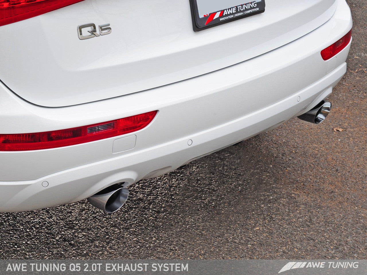 AWE Resonated Downpipe for 8R Q5 2.0T - Motorsports LA