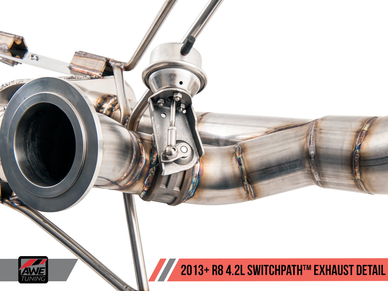 AWE Straight Pipe Exhaust Audi R8 4.2L (2014-15) - Motorsports LA