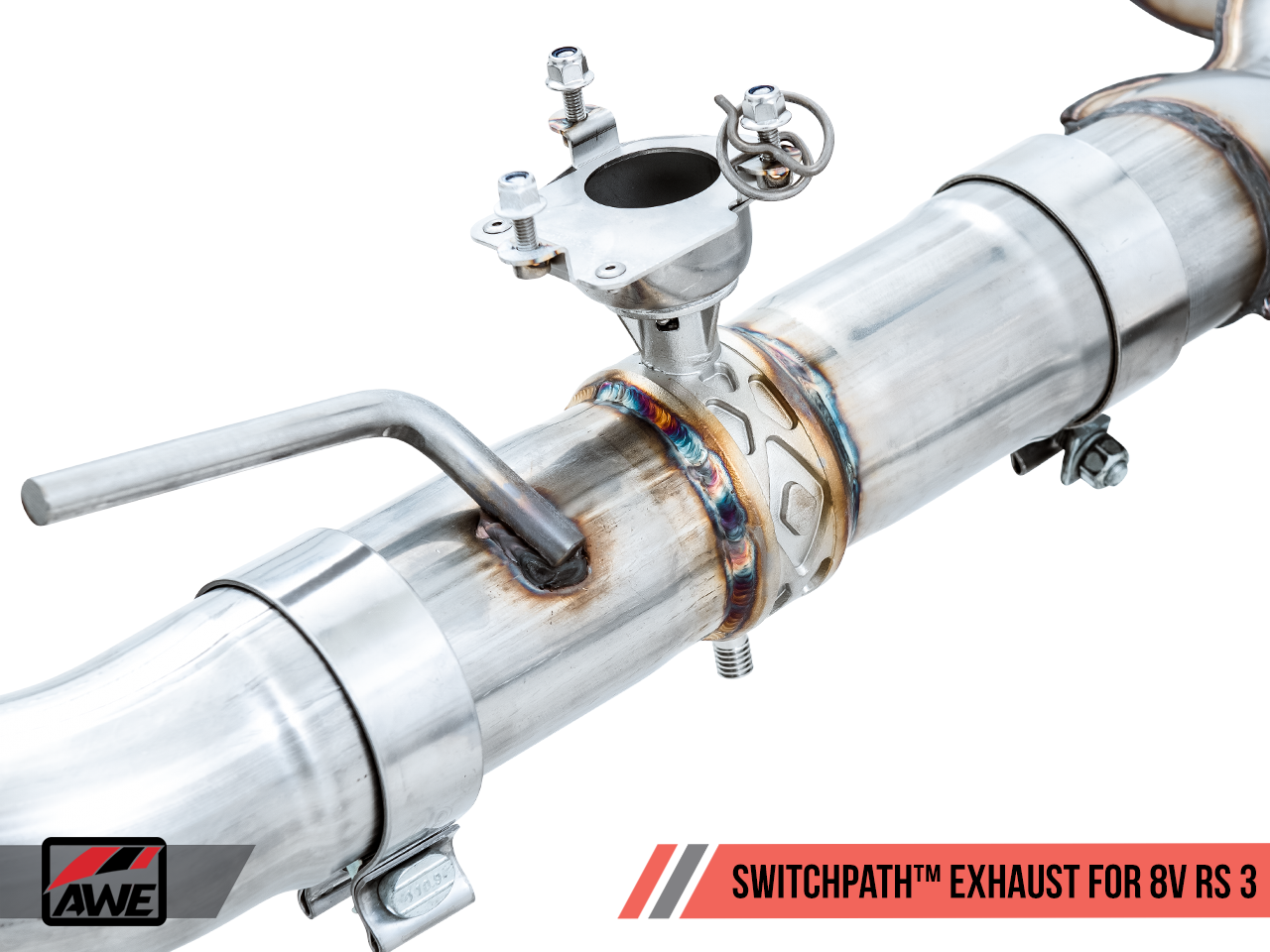 AWE SwitchPath™ Exhaust for Audi 8V RS 3 - Diamond Black RS-style Tips - Motorsports LA