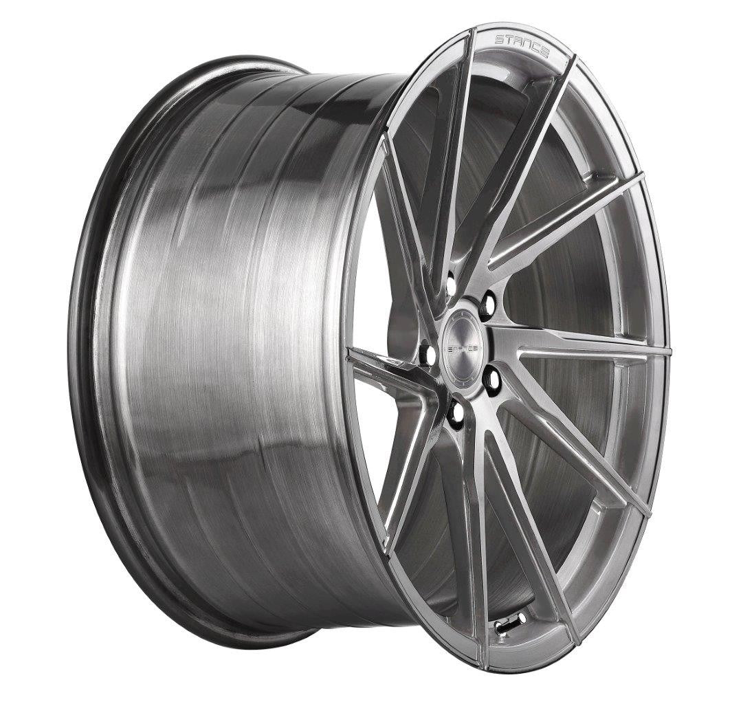 20” Stance SF01 Brushed Titanium Concave Wheels - Set of 4 - Motorsports LA