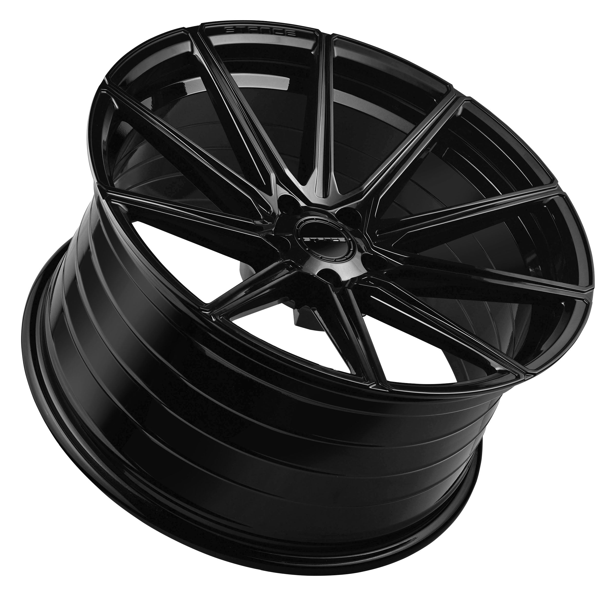 20” Stance SF09 Piano Black Concave Wheels - Set of 4 - - Motorsports LA
