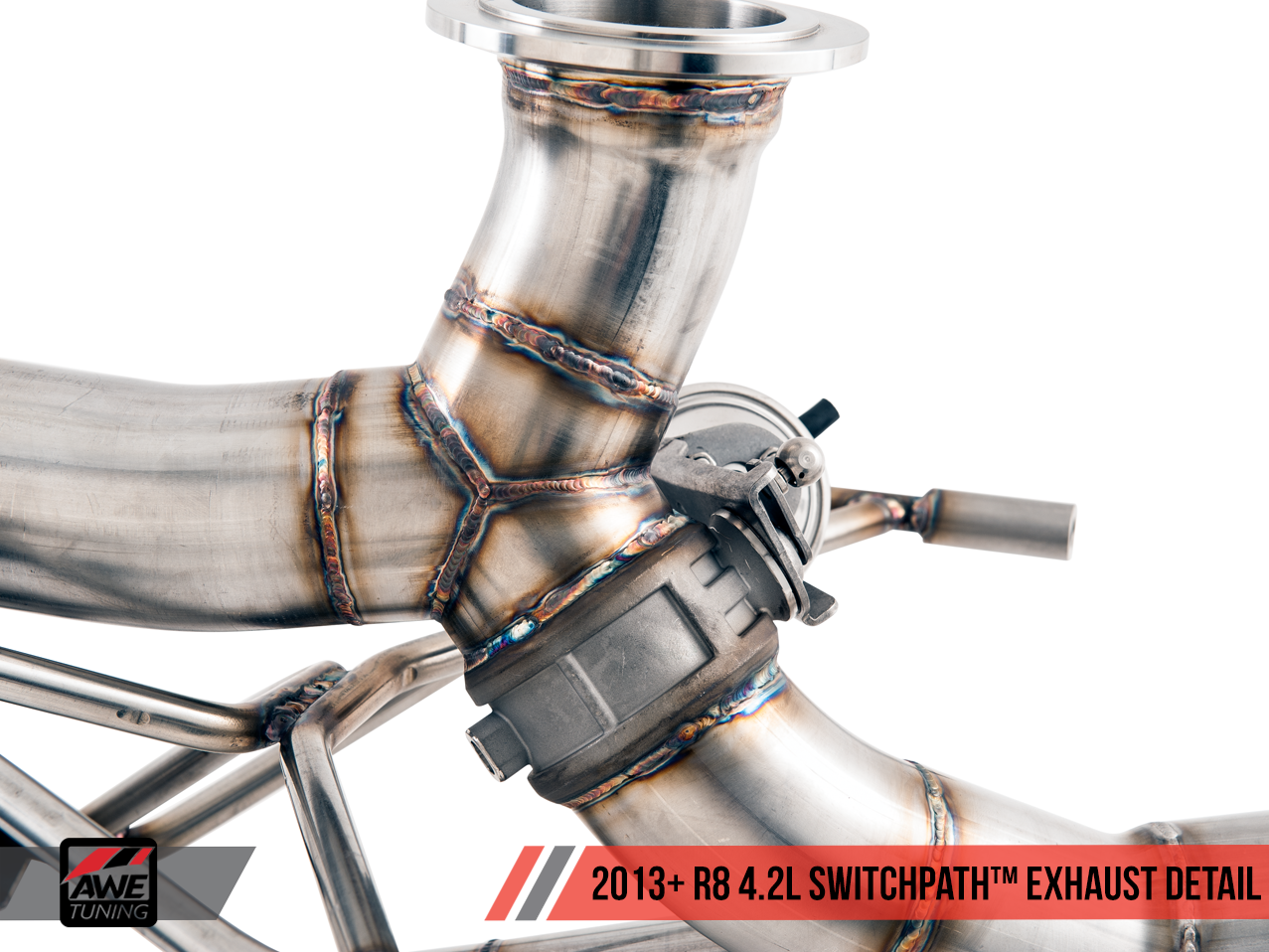AWE Straight Pipe Exhaust Audi R8 4.2L (2014-15) - Motorsports LA