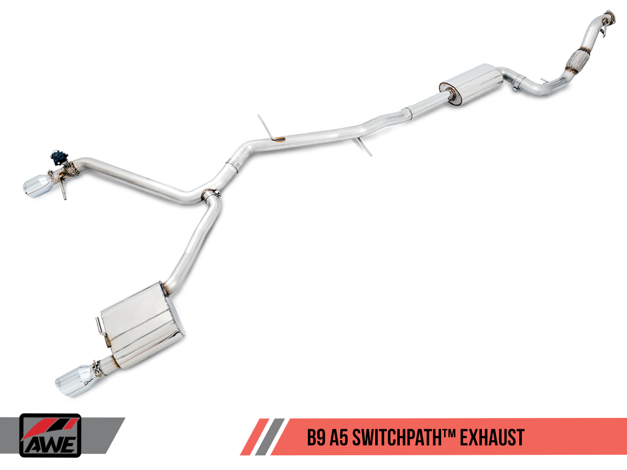 AWE Touring Edition Exhaust for B9 A5, Dual Outlet (includes DP) - Motorsports LA
