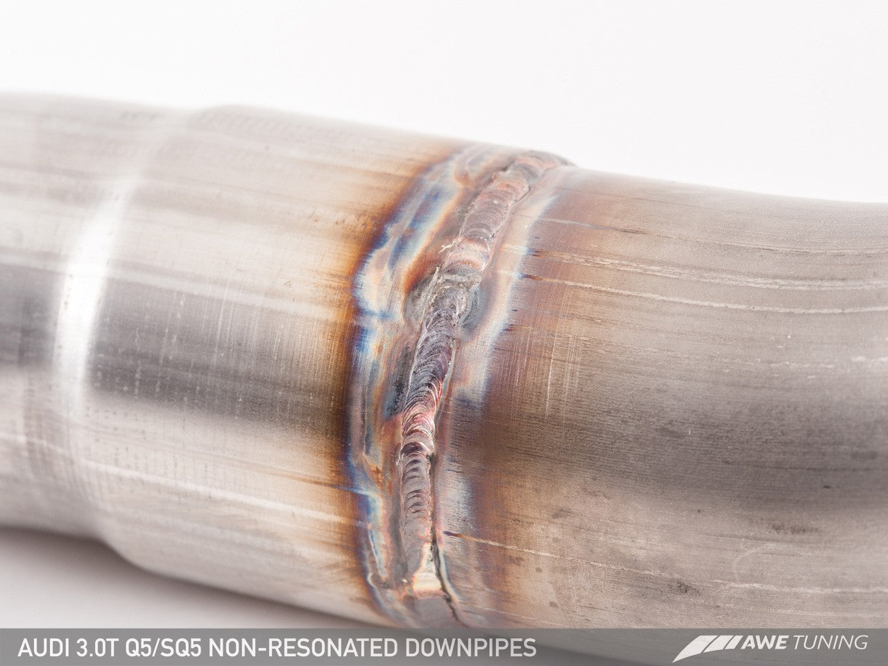 AWE Non-Resonated Downpipes for Audi 8R Q5 / SQ5 3.0T - Motorsports LA